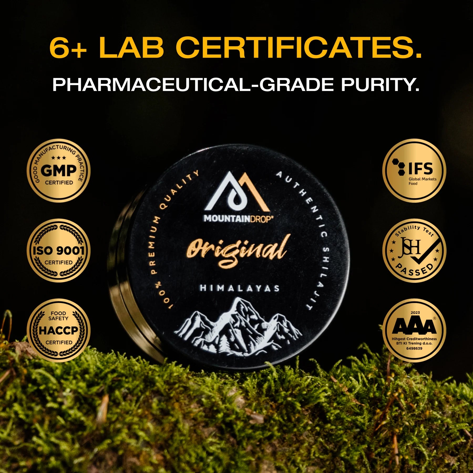 Mountaindrop Batch Tested Original Himalayan Shilajit
